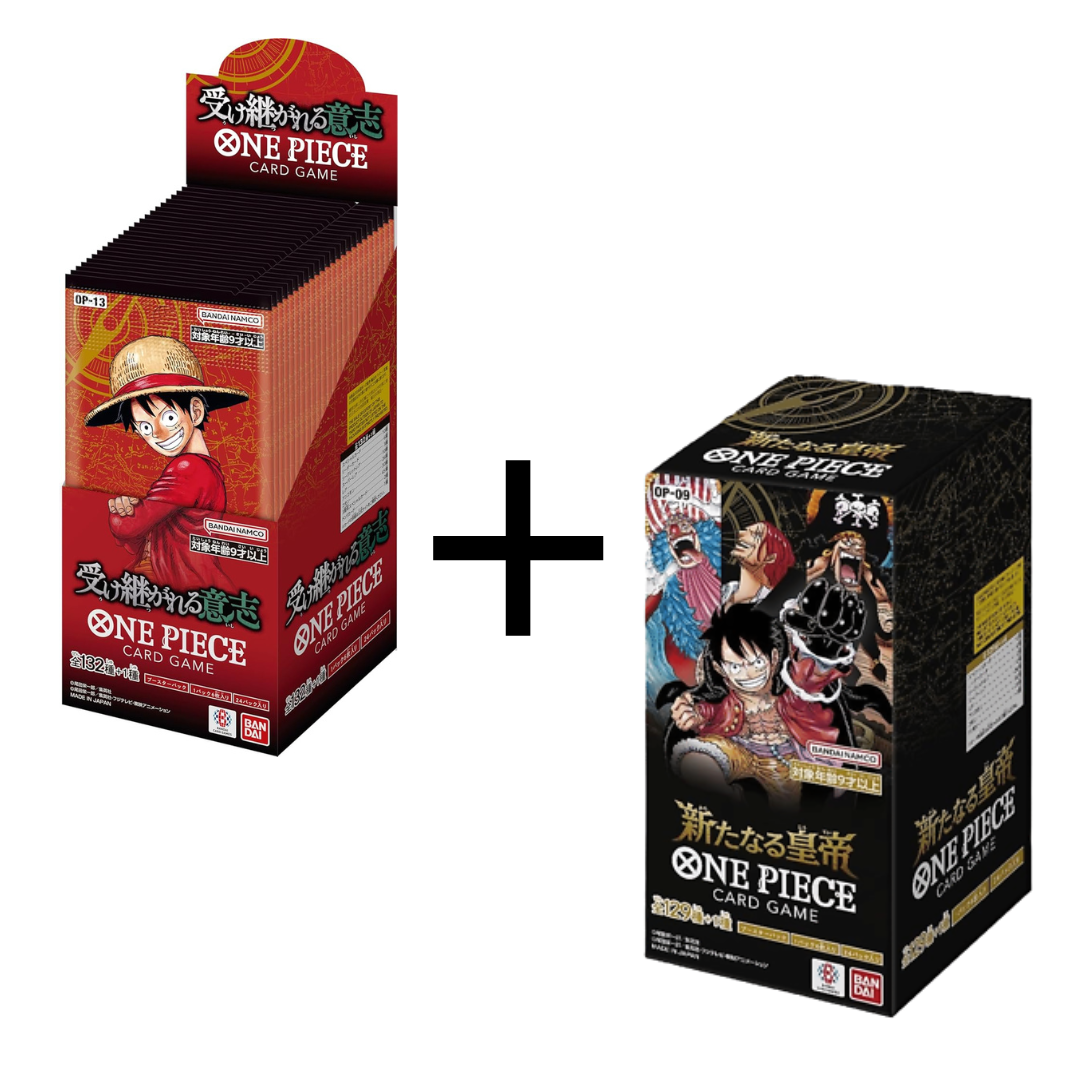 Acquisto Vendita Bundle Display One Piece OP-09 e PREORDER display One Piece OP-13 JAP